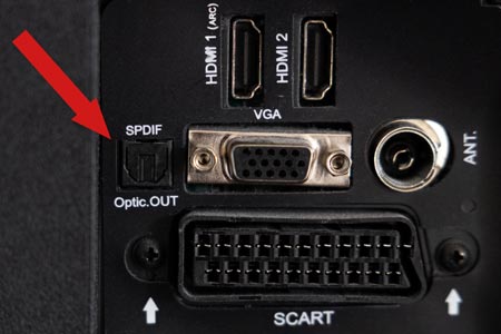 Optical Digital Audio Output on TV