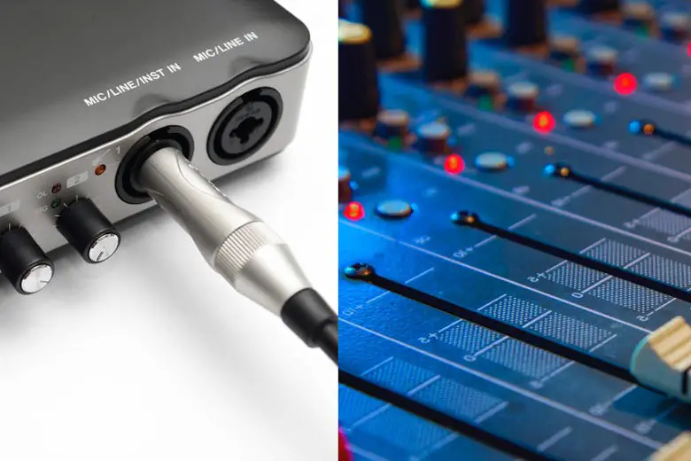 how to connect mixer to audio interface