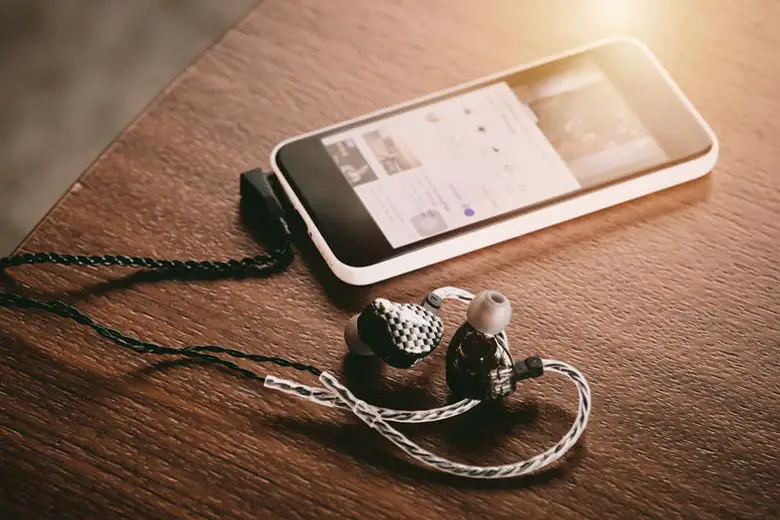 IEMs connected to phone