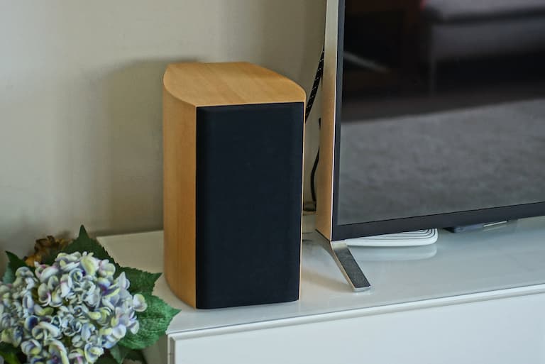 Speaker next to TV